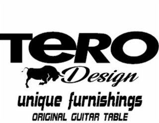 TERO UNIQUE FURNISHINGS ORIGINAL GUITAR TABLE DESIGN
