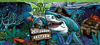 420 CRAFT BEVERAGES HANDCRAFTED – REFRESHING – IRRESISTIBLE SHARP END REEF SHARK SELTZER 21+ ONLY