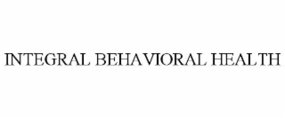 INTEGRAL BEHAVIORAL HEALTH