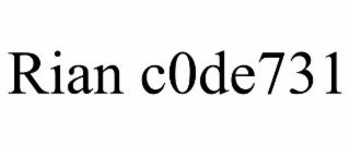 RIAN C0DE731