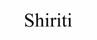 SHIRITI