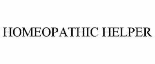 HOMEOPATHIC HELPER