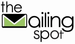 OUR LOGO IS THE STORE NAME THE MAILING SPOT, THE LETTER M IS REPRESENTED BY USING AND ENVELOPE.