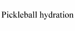 PICKLEBALL HYDRATION