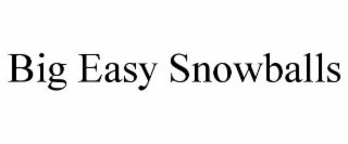 BIG EASY SNOWBALLS