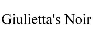 GIULIETTA'S NOIR