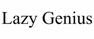 LAZY GENIUS