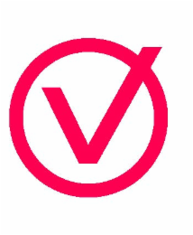 THE LETTER V PROJECTING FROM THE INTERIOR OF AND THROUGH THE UPPER RIGHT QUADRANT OF THE LETTER O