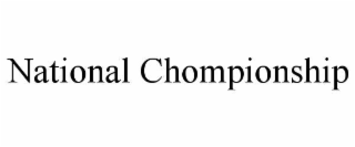 NATIONAL CHOMPIONSHIP