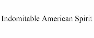 INDOMITABLE AMERICAN SPIRIT