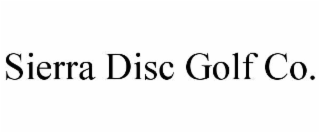 SIERRA DISC GOLF CO.