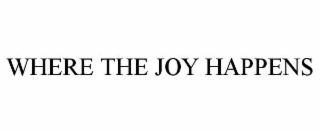 WHERE THE JOY HAPPENS