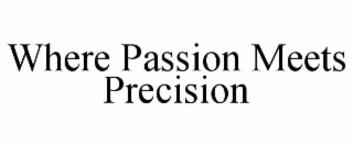 WHERE PASSION MEETS PRECISION