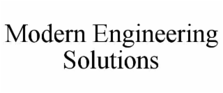 MODERN ENGINEERING SOLUTIONS