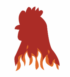 A DESIGN OF A CHICKEN HEAD