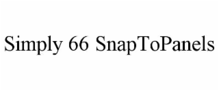 SIMPLY 66 SNAPTOPANELS