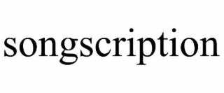 SONGSCRIPTION