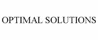 OPTIMAL SOLUTIONS