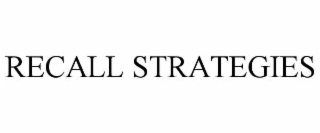 RECALL STRATEGIES