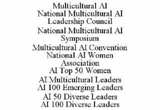 MULTICULTURAL AI                                                                                                                                                                               NATIONAL 