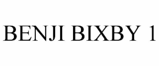 BENJI BIXBY 1