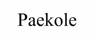 PAEKOLE