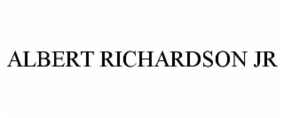 ALBERT RICHARDSON JR