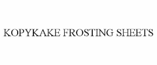 KOPYKAKE FROSTING SHEETS