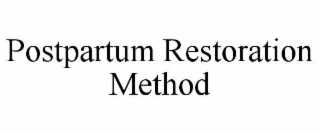 POSTPARTUM RESTORATION METHOD