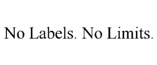 NO LABELS. NO LIMITS.