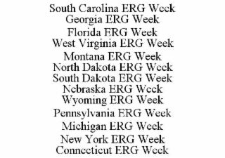 SOUTH CAROLINA ERG WEEK                                                                                                                         GEORGIA ERG WEEK                                        