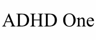 ADHD ONE