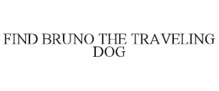 FIND BRUNO THE TRAVELING DOG
