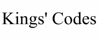 KINGS' CODES