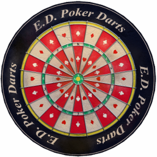 E.D. POKER DARTS K 2 J 4 6 3 8 5 10 Q 9 7 A