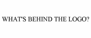 WHAT'S BEHIND THE LOGO?