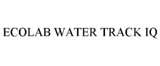 ECOLAB WATER TRACK IQ