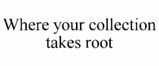 WHERE YOUR COLLECTION TAKES ROOT