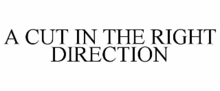 A CUT IN THE RIGHT DIRECTION