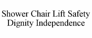 SHOWER CHAIR LIFT SAFETY DIGNITY INDEPENDENCE