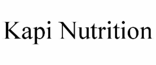 KAPI NUTRITION