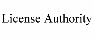 LICENSE AUTHORITY