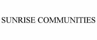 SUNRISE COMMUNITIES