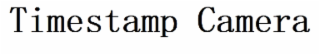 TIMESTAMP CAMERA