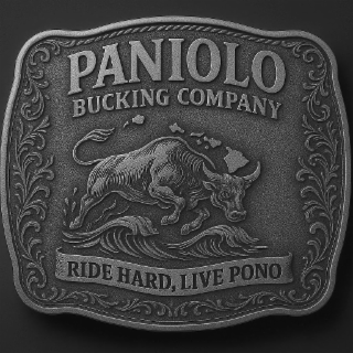 PANIOLO BUCKING COMPANY RIDE HARD, LIVE PONO