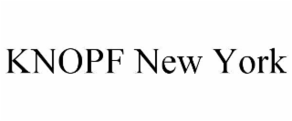 KNOPF NEW YORK
