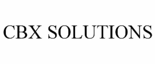 CBX SOLUTIONS