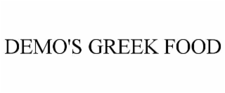 DEMO'S GREEK FOOD