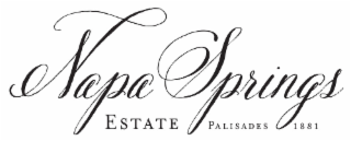 NAPA SPRINGS ESTATE PALISADES 1881