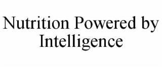 NUTRITION POWERED BY INTELLIGENCE